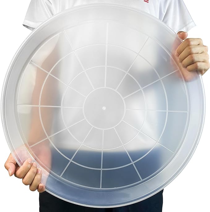 4 Pack Clear Plant Saucer 4 6 8 10 12 14 16 18 20 22 Inch Plant Trays for Pots, Plastic Extra Large Planter Saucers for Outdoors Indoors, Drip Catcher Water Tray for Plants (10 Inch)