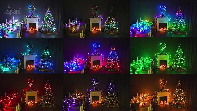 LED Christmas Lights, 300 LED 78.5ft App-Controlled Smart Indoor String Lights with Green Wire, 5 Music Modes for Party Holiday Wedding Decoration