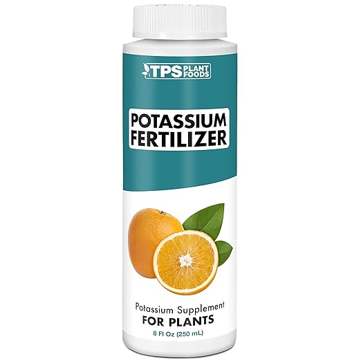 TPS NUTRIENTS Potassium Fertilizer for Plants, Boosts Growth, Budding and Flowering, Liquid Plant Food 8 oz (250mL)