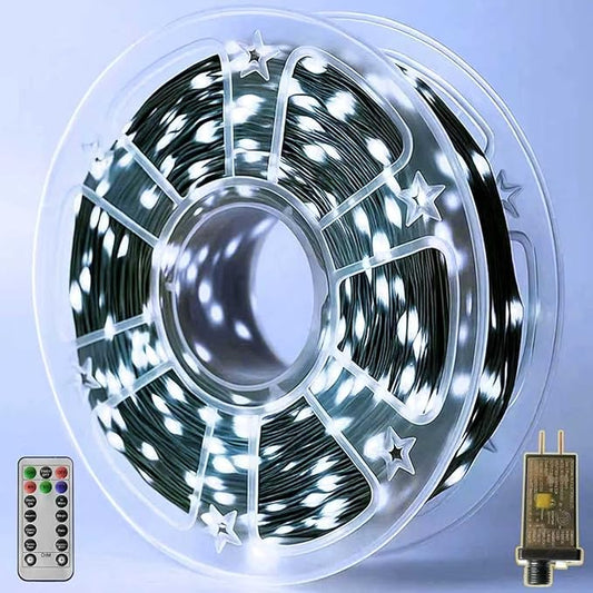 Christmas Lights 800 LED 264 FT, IP67 Waterproof Christmastree Lights with 8 Modes, Remote Control 3 Timers & Memory Function Xmas Decorations for House and Holiday (Cool White)