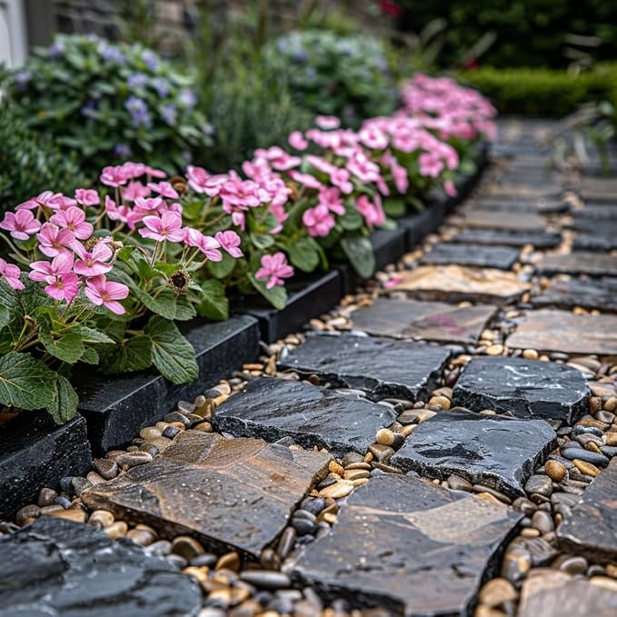 HappyFiller Natural Pebbles Polished Rocks Stones Mixed Color for Aquarium Gravel,Fish Turtle Tank,Outdoor Indoor Plants Top Dressing,Garden Landscaping,Home Vase Filler Decoration,18 LB