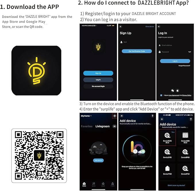 Dazzle Bright Smart Christmas Tree Lights, 448 LED Color Changing Waterfall Tree Topper Lights with Remote & APP, 8.2FT X 16 Lines RGB Christmas Light for Indoor Outdoor Party Xmas Decoration