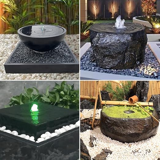 1-2.2 Inch High Decorative Black River Rocks, 5LB Polished Stones, Pebbles for Landscaping, Fish Tank, Garden, Vase Filling Pebbles, Outdoor Decorative River Rocks