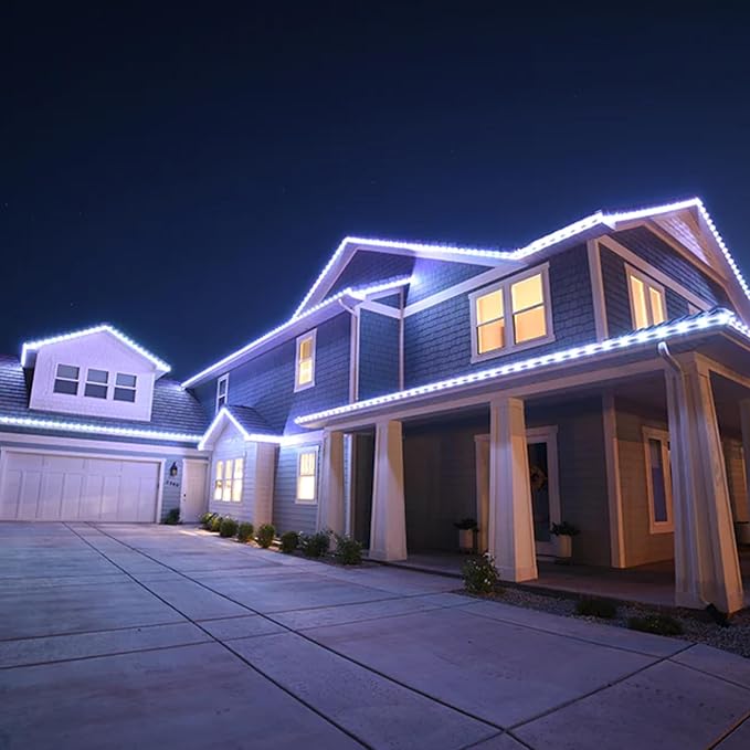 TW SHINE C9 Christmas Lights, 100 LED 66 FT Christmas String Lights Outdoor with 8 Modes Timer Waterproof Connectable for Indoor Yard Xmas Tree House Decorations (White)