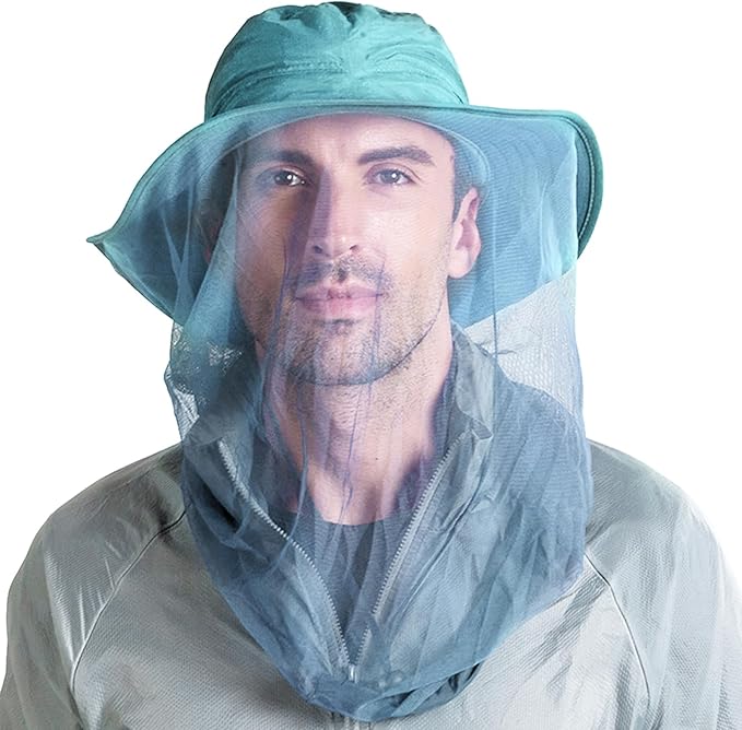 Peicees Head Net Hat for Men Women Adventure Fishing Hat Safari Hat for Hunting Camping Hiking