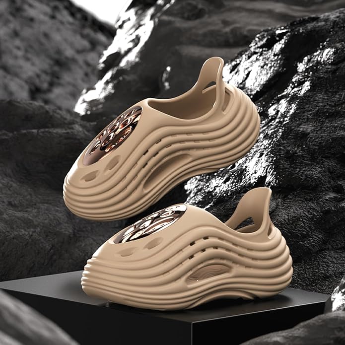 Unisex Breathable Wave Clogs - Lightweight Garden Shoes with Ventilation Holes, Non-Slip Indoor Outdoor Clogs for Men and Women