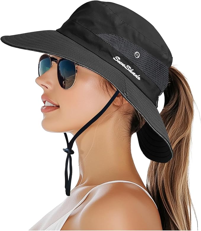PFFY Sun Bucket Hats for Women Men UV Protection Wide Brim Fishing Hat Beach Outdoor Essentials