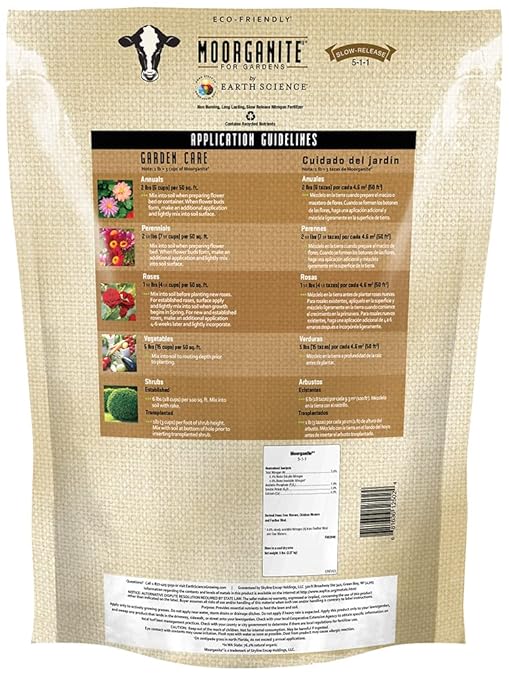 Earth Science Moorganite— 5 lb—All Purpose Lawn and Garden Care – Multi-Purpose, Slow Release Lawn Care– Amazon Exclusive Size