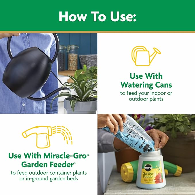 Miracle-Gro Water Soluble All Purpose Plant Food, Fertilizer for Indoor or Outdoor Flowers, Vegetables or Trees, 8 oz.