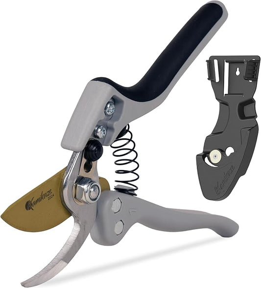 EZ Kut Kamikaze Force Bypass Pruning Shears Heavy Duty - Best Pruners for Gardening and Gifts for Women and Men - Gardening Hand Tools with a since 1988