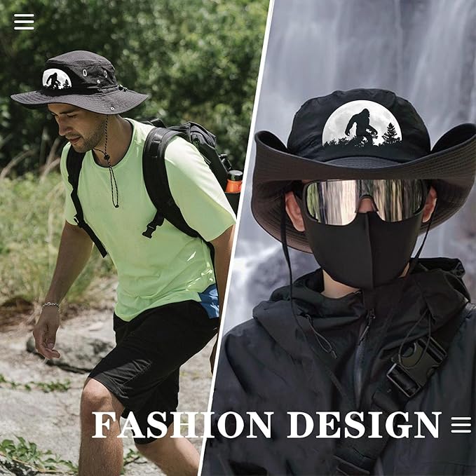 Bucket Hats for Men Sun Hats Bucket Fishing Hat for Men Wide Brim Cowboy Hiking Hat for Mens