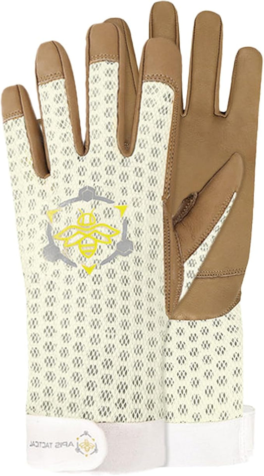 Heavy Duty Beekeeping Gloves Extended Cuff, Cowhide 5mm w/Patented Ventilation & Dexterity, Beekeeping Supplies