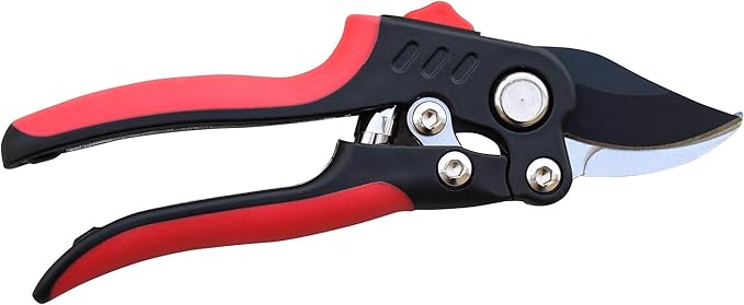 TABOR TOOLS S851A Bypass Hand Pruner with Compound Action, Makes Clean Cuts. Professional Sharp Secateurs, Pruning Shears, Garden Shears, Clippers for the Garden.