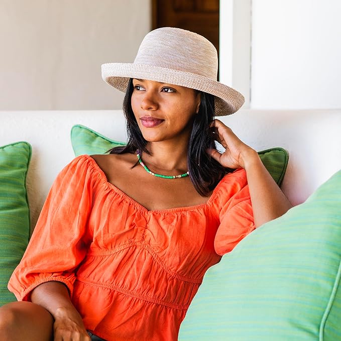 Wallaroo Women’s Victoria Sun Hat – Packable Design | Petite or Medium | Parties, Beach and Outdoor Events