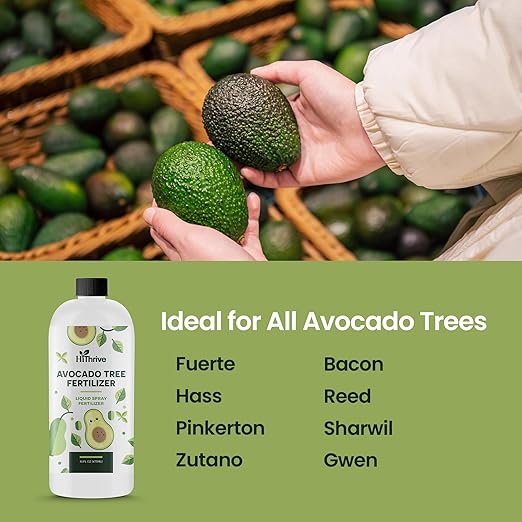 16oz Fruit Tree Fertilizer for Avocados - Makes 32 Gallons of Avocado Tree Fertilizer, Premium Water-Soluble Avocado Plant Food, Rich with Micronutrients for Consistent Lush Growth & Abundant Harvest