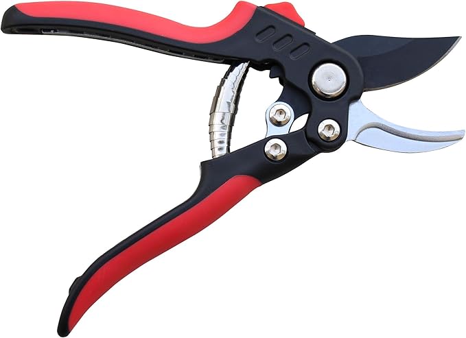 TABOR TOOLS S851A Bypass Hand Pruner with Compound Action, Makes Clean Cuts. Professional Sharp Secateurs, Pruning Shears, Garden Shears, Clippers for the Garden.