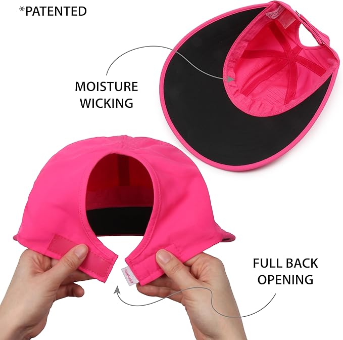 Ponyflo Sunblocker Wide Brim Hat - Oprah Awards Best Sun Hat - UV 50 Protection - Ponytail Sunhat for Women