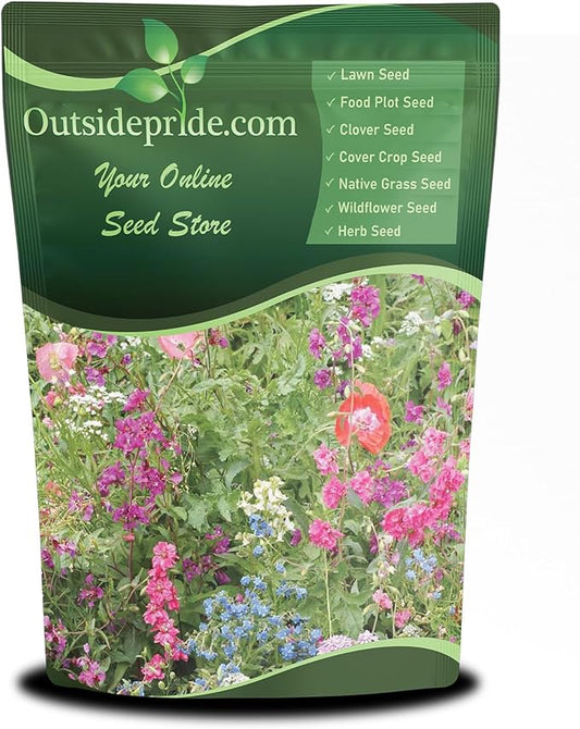 Outsidepride Partial Shade Wild Flower Seed Mix for All States - 5 lbs. Premium Blend of Annual & Perennial Wildflowers, Perfect for Partial Shade Areas, & Outdoor Planting for Gardens & Lawns