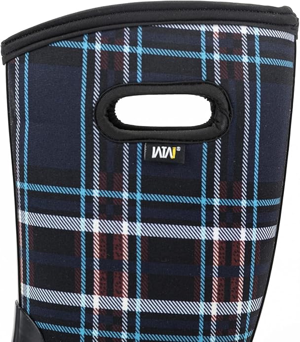 WTW Mid Calf Rain Boots for Women - Waterproof Insulated Neoprene Mud Boots Outdoor Hunting Garden Boots