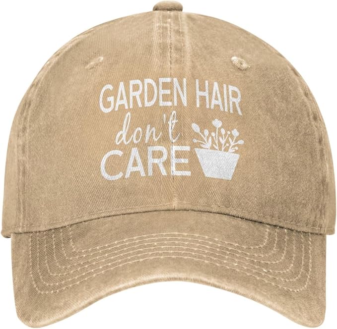 Women‘s Garden Hair Don’t Care Baseball Cap - Trucker Hat for Women - Stylish Cute Sun Hat