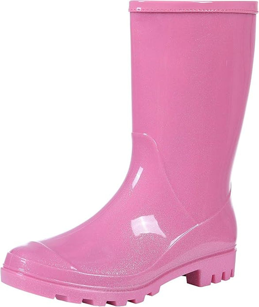 Evshine Women's Mid Calf Rain Boots Waterproof Garden Shoes