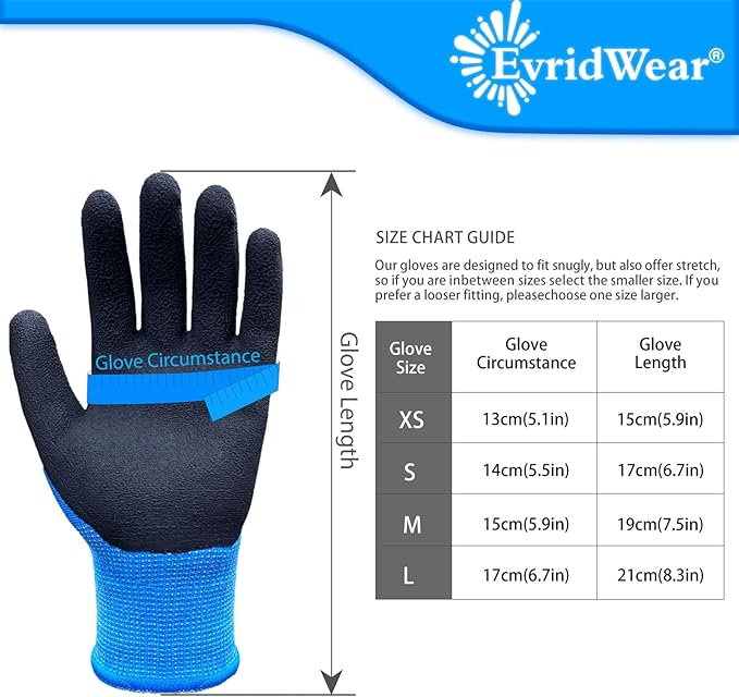 Evridwear Kids Gardening Gloves for Boys Girls Outdoor Yard Work,Planting (3-12 years)