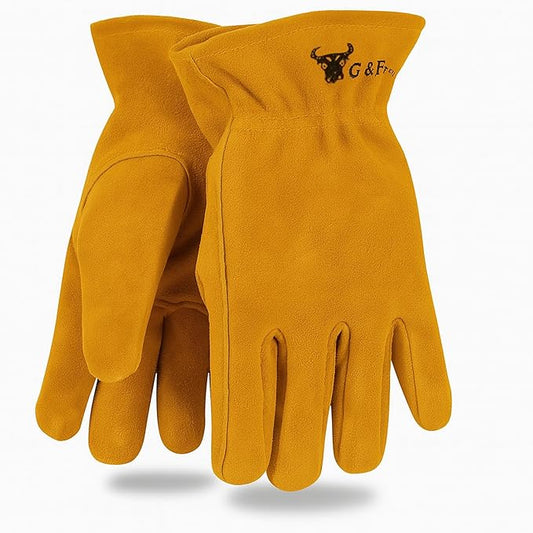 JustForKids Synthetic Leather Kids Garden Gloves Grey, 4-6 Years Old, Durable, Breathable, Non-Slip, Adjustable Safety Cuff, Child-Sized Work Gloves for Planting, Digging, Weeding, Outdoor Play, DIY