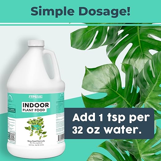 TPS NUTRIENTS Indoor Plant Food for Houseplants, Liquid Fertilizer, 1 Gallon (128 oz)
