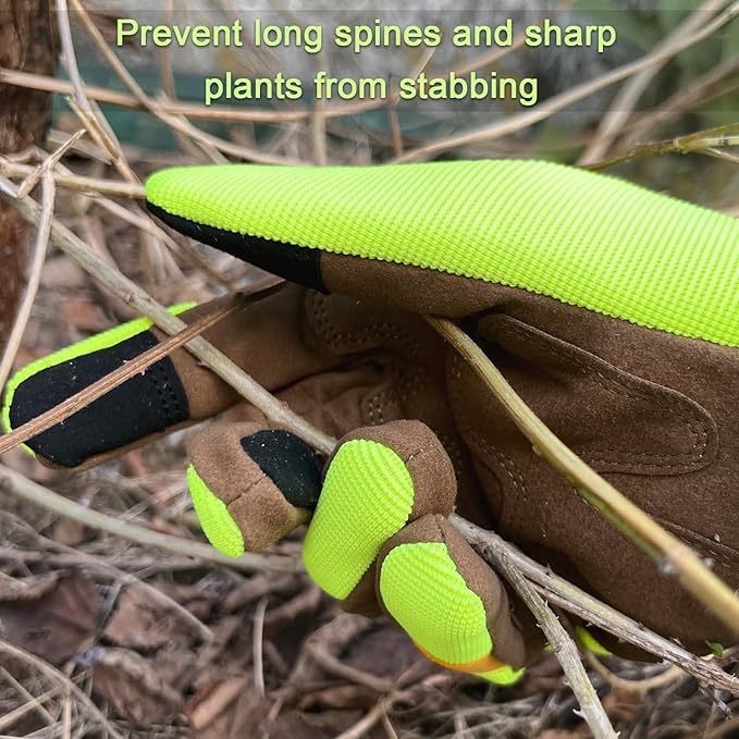 ZLUXURQ Gardening Gloves for Women and Men, Work Gloves for Yard Work