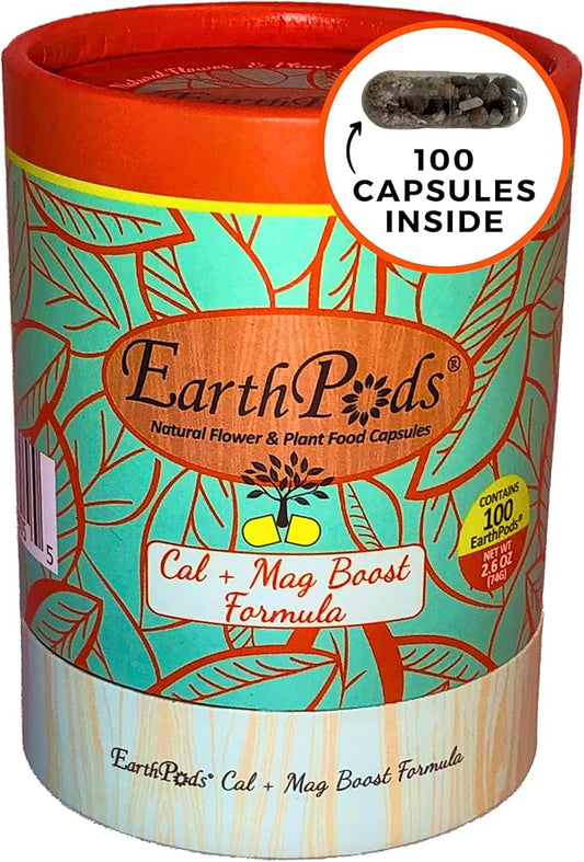 100 EarthPods - Bio Organic Tomato Fertilizer Spikes - Cal Mag for Plants - Pepper Plant Food - Premium Formula - Hand Made in USA