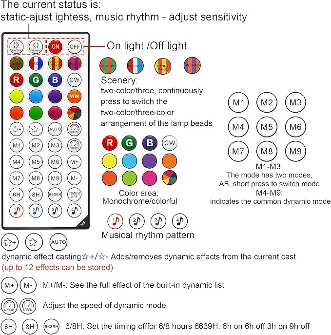 164 FT 500 LED Christmas Lights Outdoor, RGB Color Changing Lights with Remote & APP Control, 9 Modes Plug in Green Wire Fairy Lights for Indoor Outdoor Room Garden Christmas Tree Party Decor