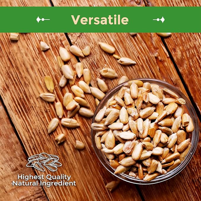 Sincerely Nuts Sunflower Seeds Roasted and Salted, Hulled | No Shell, Gluten-Free Snack, Vegan, and Kosher Certified 5(LB) Bag