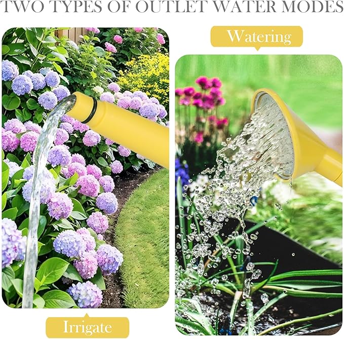 2 Gallon Watering Can for Indoor Plants, Garden Watering Cans for Outdoor Plant House Flower, Modern Plant Watering Can Large Long Spout with Sprinkler Head