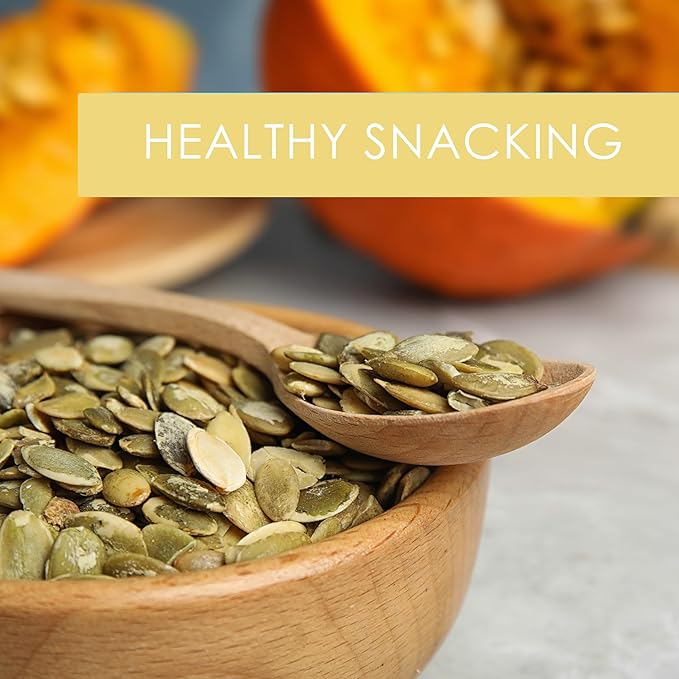 Raw Pumpkin Seeds Pepitas Unsalted - 5 Pounds | Healthy Snack for Keto, Vegan, & Paleo Diets | Compare to Organic Pumpkin Seeds | Kosher Certified | Perfect for Salads, Baking, Smoothies & Cooking Recipes | Jaybee's Nuts