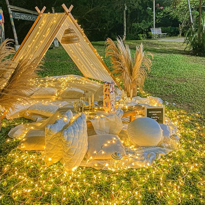 165FT 500 LED Christmas Lights, Plug in Christmas String Lights with Waterproof, 8 Modes Twinkle Fairy Lights for Xmas Garden Tree Holiday Decorations, Warm White