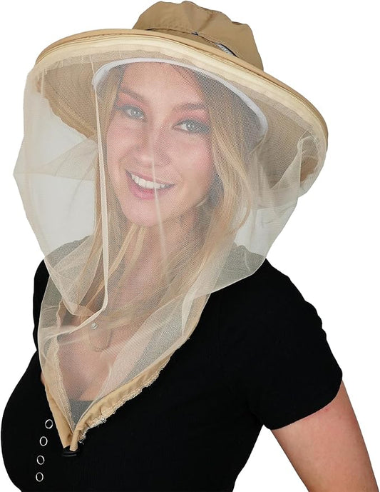 Mosquito Head Net Hat, Providing a Physical Barrier to Help Keep Mosquitoes and Bugs Away from Your Face