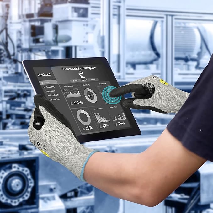 High Level Cut Resistant Work Gloves for High Risk Work, ANSI A7 Cutting Gloves with Reinforced Thumb, Used for WoodWorking, Construction, Non Slip, Durable, Breathable & Cool, XL, 1 pair, PR3727