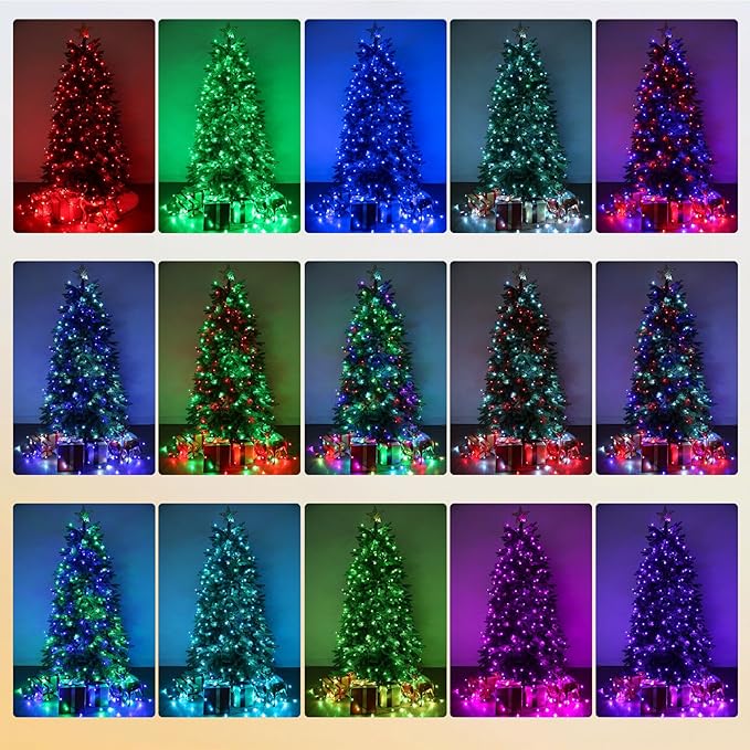 Joomer Color Changing Christmas String Lights, 279FT 800 LED 17 Colors LED String Lights Outdoor Fairy Twinkle Tree Lights with Remote Timer Plug in for Room Indoor Wedding Party Christmas Decorations