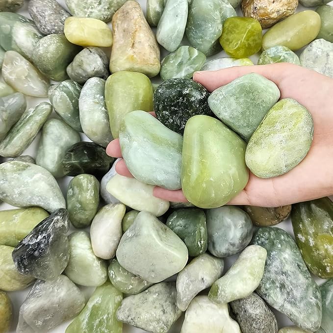 10 lbs Polished River Rocks, 2-3 Inch Large Pebbles for Plants, Decorative Stones for Succulent, Landscaping, Vases, Crafting and Garden