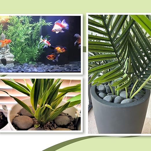 45LB River Rocks,Mexican Beach Pebbles for Plants,Potting,Garden Landscape Stone Paving Stone Grey 1Inch - 2Inch…