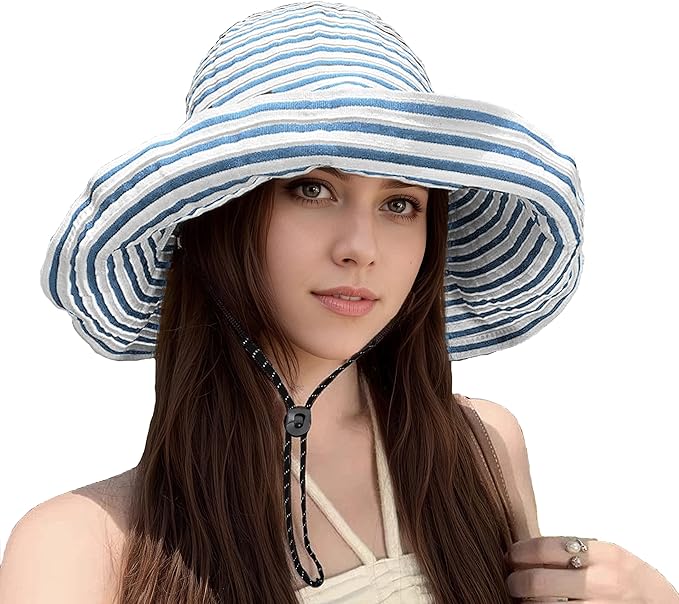 Sun Hat for Men Women UPF 50+ Fishing Hats Waterproof Wide Brim Boonie Bucket Hat for Safari Beach Hiking Garden
