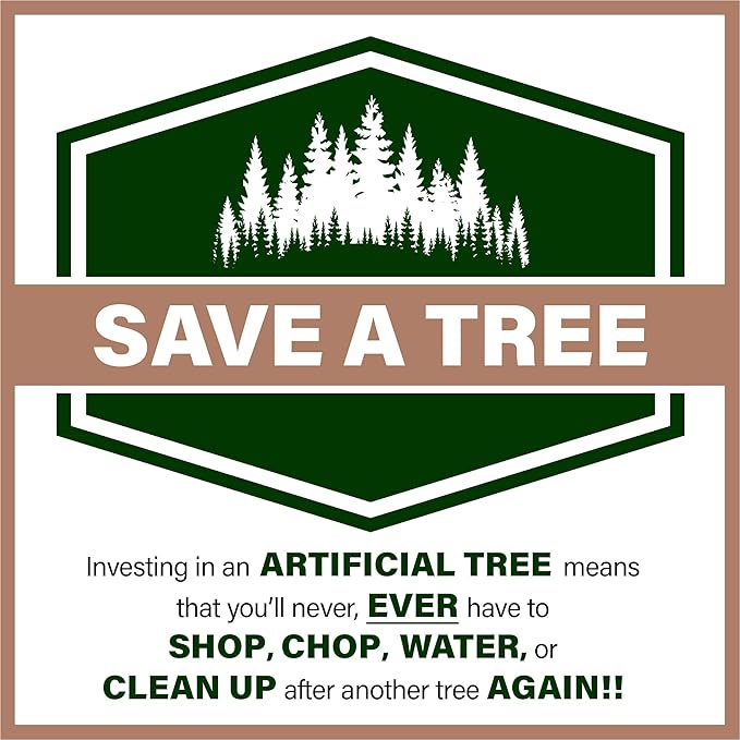 Fraser Hill Farm Snowy Pine Flocked Christmas Tree - 12ft Unlit Artificial Tree, Festive Indoor Holiday Decoration