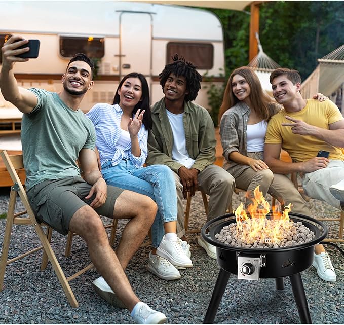 Stanbroil Light Weight White Lava Rock Granules - Natural Volcanic Rocks Decorative Landscaping Stones for Outland Living Bond Portable Fire Pit, Gas Log Set and Fireplace - 5 Pounds (4/5" - 1-1/5")