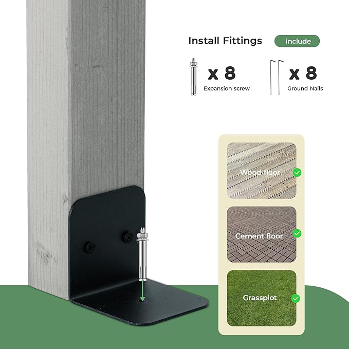 10' x 14' Wood Pergola Outdoor, Patio Pergola Solid Structure with Shelves, Painted Wood Frame with Arched Top for Garden Porch Deck,Grey