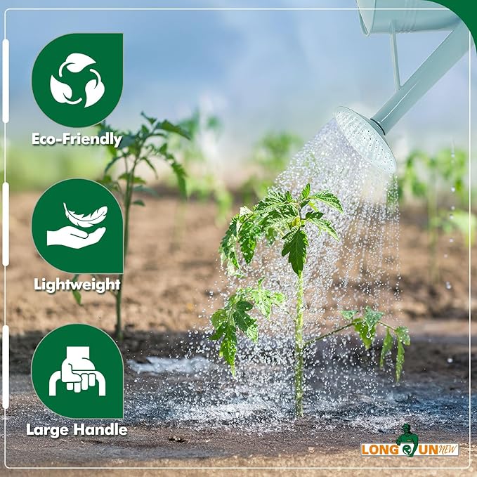 Galvanized Iron Watering Can for Indoor Plants, DIY Watering Cans for House Plant Garden Flower, Long Spout Water Can for Outdoor Watering Plants 7.57L 2 Gallon (Blue)