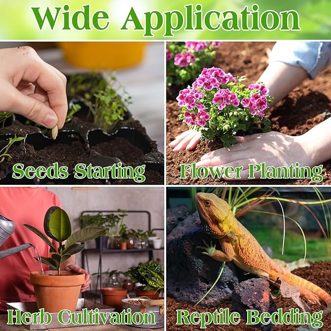 ZeeDix 100 Pcs (30mm) Compressed Coco Coir Fiber Potting Soil Seed Starters - Organic Coco Coir Pellet Fiber Soil for Planting Bonsai, Herbs, Plants, Flowers and Vegetables