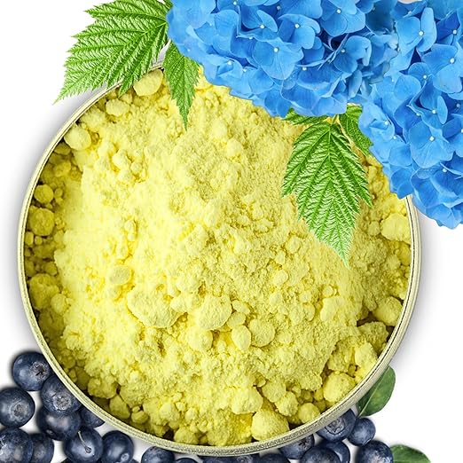 Elemental Sulfur for Soil - 90% Purity Wettable Sulfuer Powdr for Plants - Garden Soil Acidifier for Blueberries & Hydrangea Blue (1/2 Quart - 0.9 lb.)
