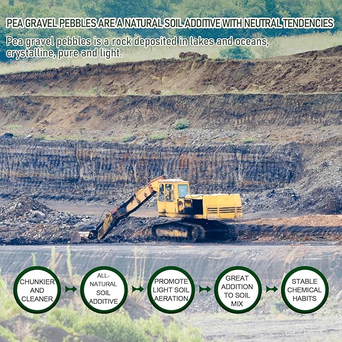 2 LBS Blue Pea Gravel, Natural Succulent and Cactus Gravel Pebbles, Pebbles for Indoor Plants, Natural Gardens Mulching, for Houseplants, for Aquarium Gravel, to Maintain Soil Aeration(4-6mm)