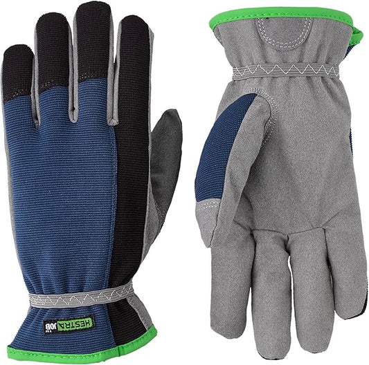 Hestra Job Garden Robin Durable Adult Work and Gardening Gloves, Washable Gloves for Everyday Gardening, Yard Work & Tool Use