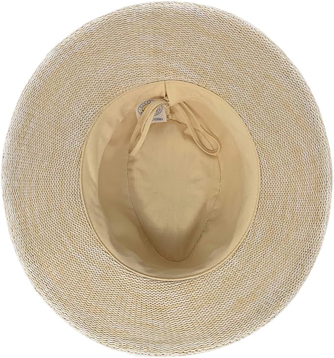 Wallaroo Hat Company Women’s Victoria Fedora – UPF 50+ UV Protection, Wide Brim, Medium Size, Packable & Adjustable Sun Hat